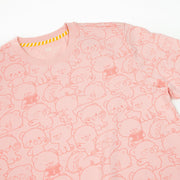Milk Mocha Bear: Giordano X Milk Mocha Bear: Daily Life Collage (Pink) T-Shirts Milk Mocha Bear