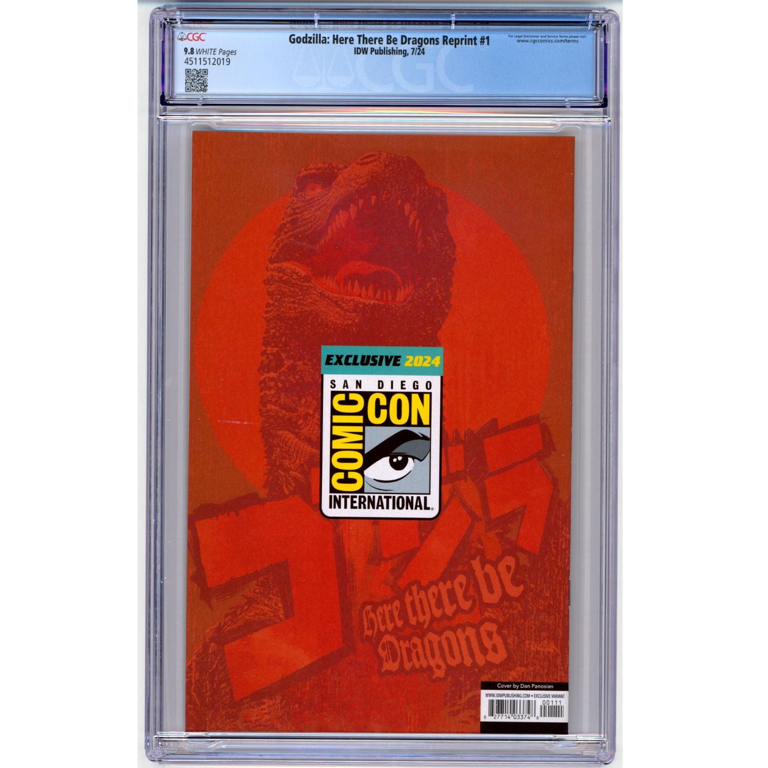 Godzilla Here There Be Dragons Reprint: #1 [Panosian CGC 9.8 SDCC] 2024 Comics IDW Publishing
