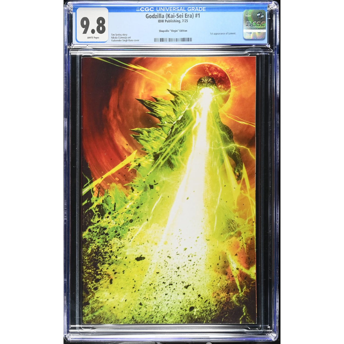 Godzilla Kai-Sei Era: #1 [UltraRaw26 CGC 9.8 Shopville Virgin CVR] 2025 Comics IDW Publishing