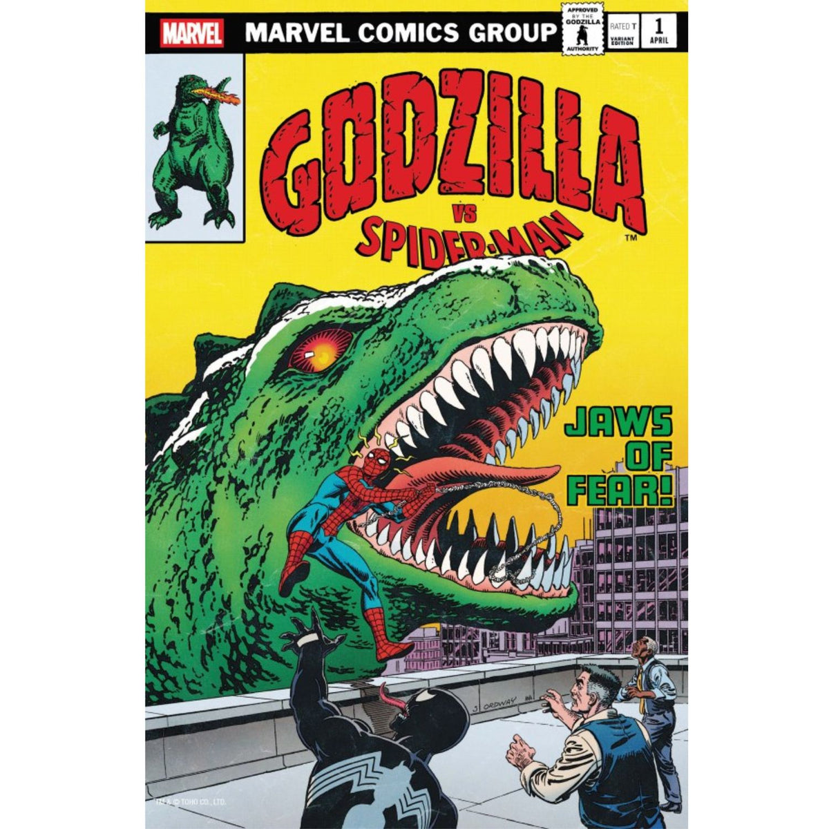 Godzilla VS Spider-Man Cover Set [A, C, F, H, I, J (1:25 & 1:100)] 2025
