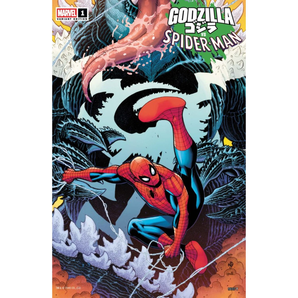Godzilla VS Spider-Man Cover Set [A, C, F, H, I, J (1:25 & 1:100)] 2025
