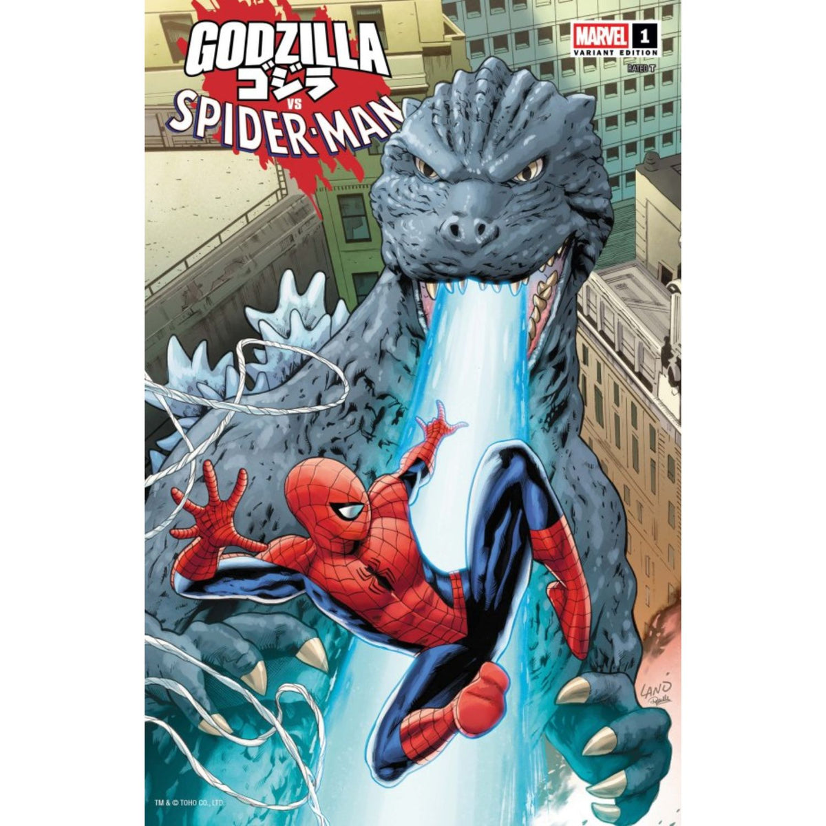 Godzilla VS Spider-Man Cover Set [A, C, F, H, I, J (1:25 & 1:100)] 2025