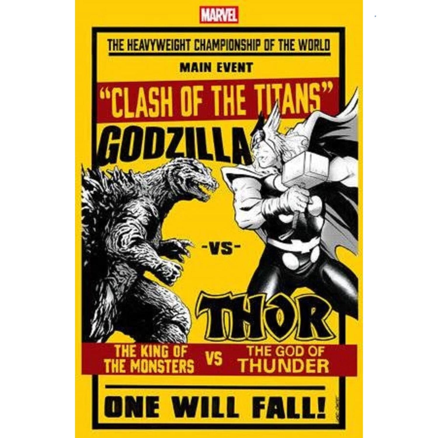 Godzilla VS Thor: #1 [Lee Garbett CVR D] 2025 Comics Marvel Comics