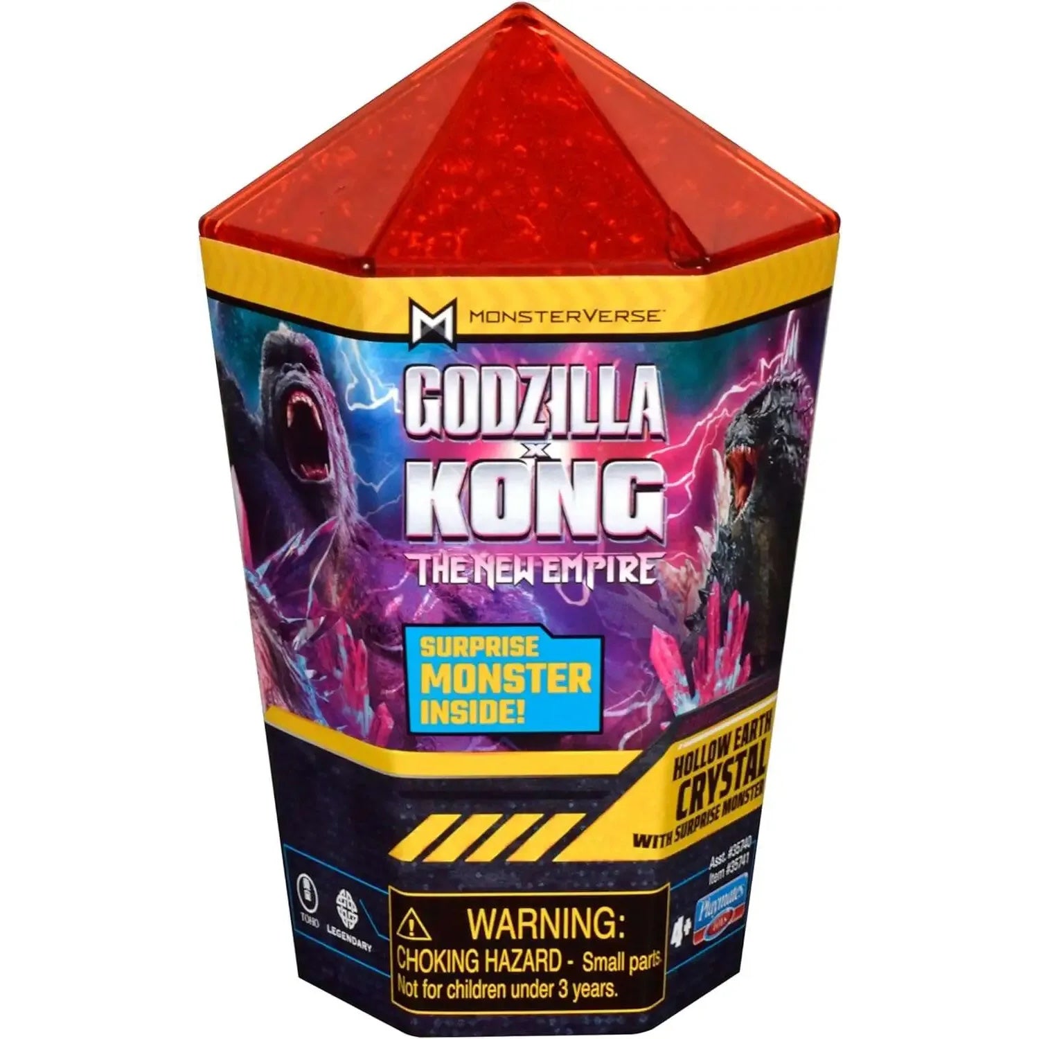 Godzilla Vs Kong The New Empire: Hollow Earth Crystal with Mini Monster - Random 2" Figure Toys & Games Playmates