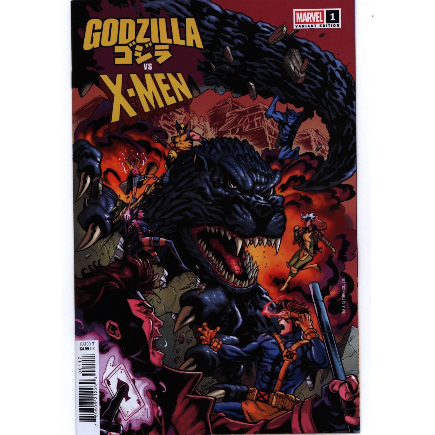 Godzilla vs. X-Men: #1 [Campana CVR I - 1:25] 2025 Comics Marvel Comics