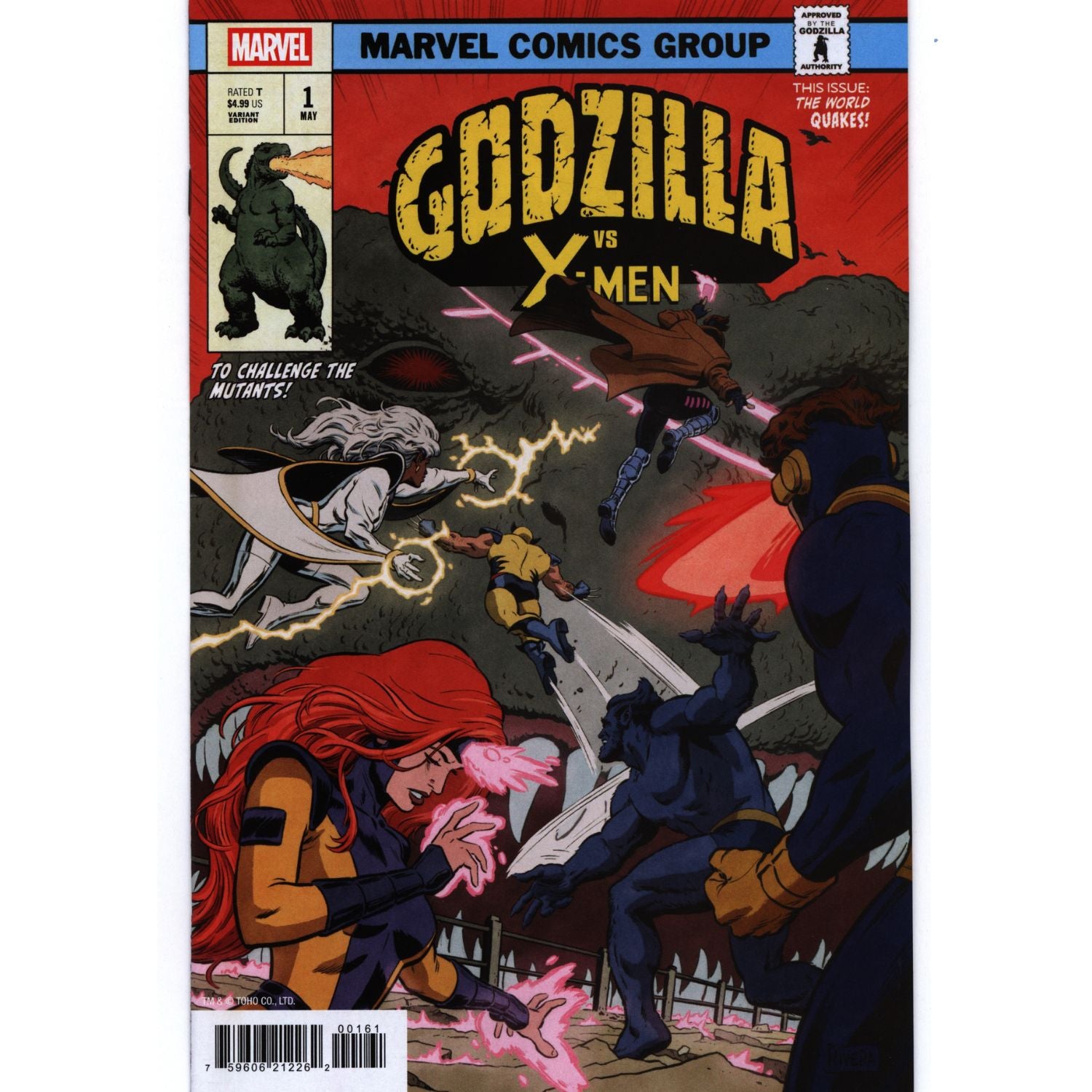 Godzilla VS X-Men: #1 [Rivera CVR F] 2025 Comics Marvel Comics