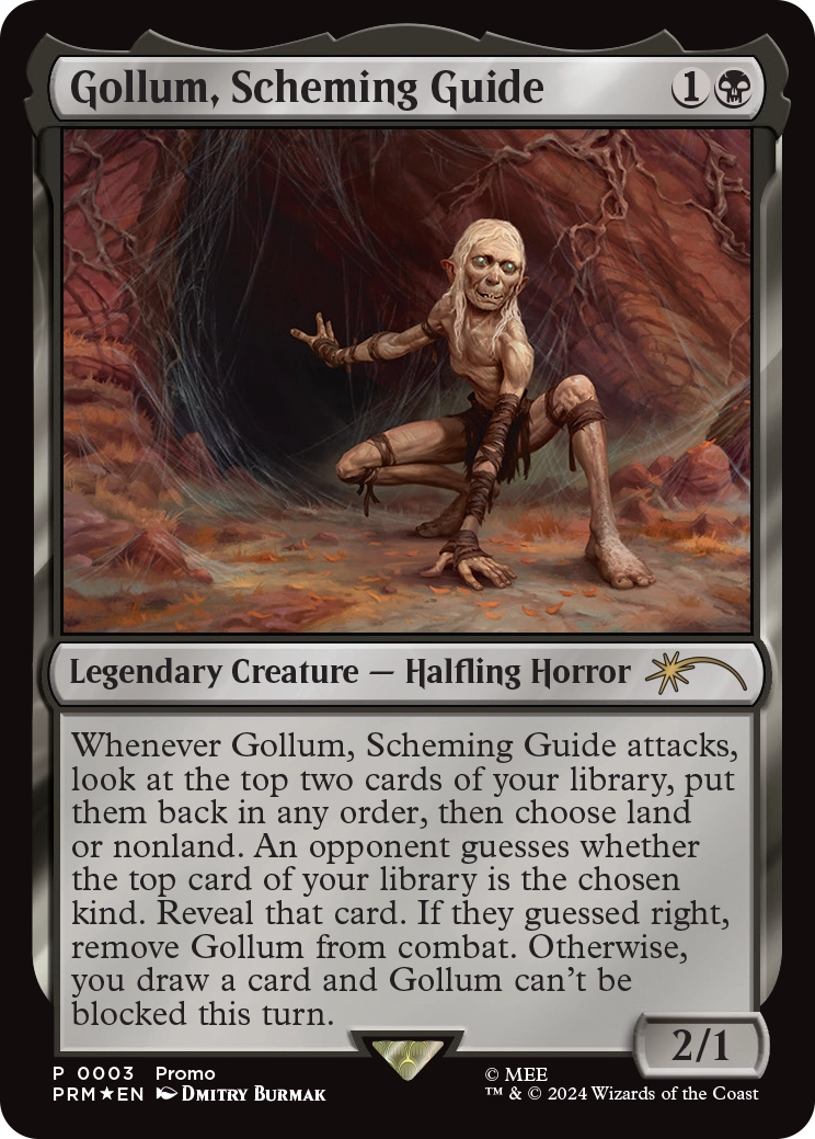 Magic: The Gathering TCG: Tales of Middle Earth Promo Set - Gandalf/Frodo/Balrog/Gollum Card Game Wizards of the Coast