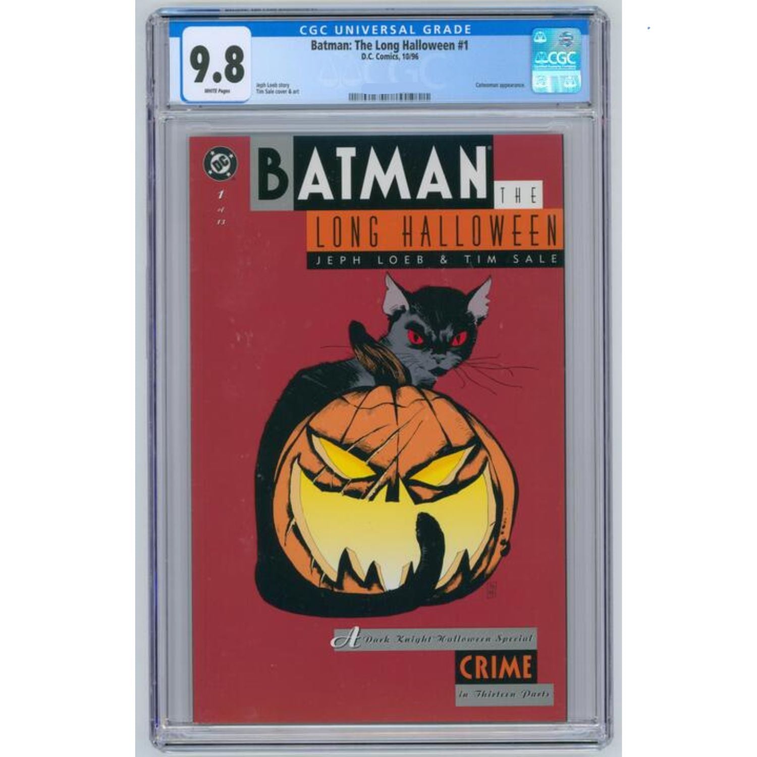 Batman Long Halloween: #1 [Tim Sale CGC 9.8] 1996 Comics DC Comics