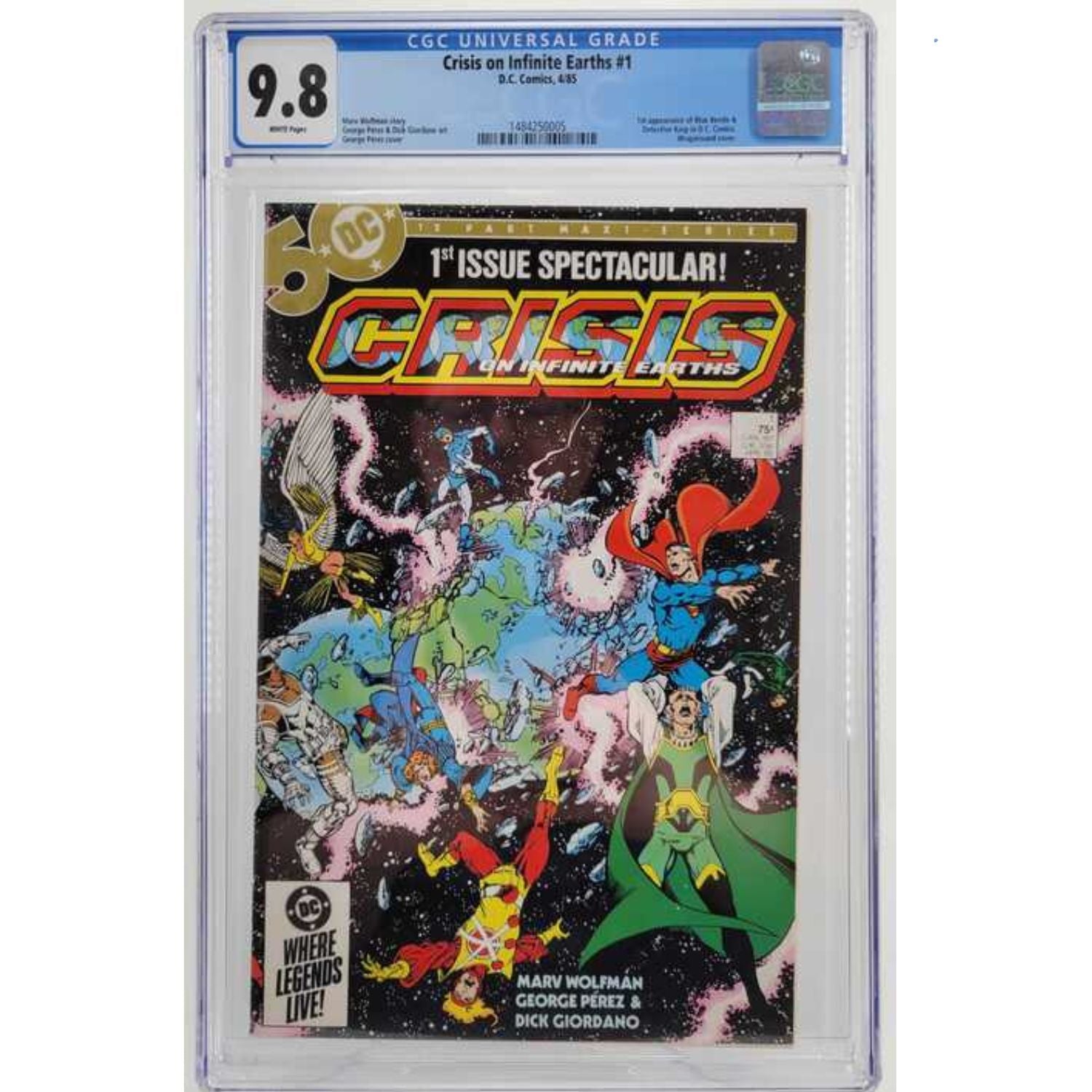 Crisis on Infinite Earths: #1 [George Perez CGC 9.8] 1985 Comics DC Comics