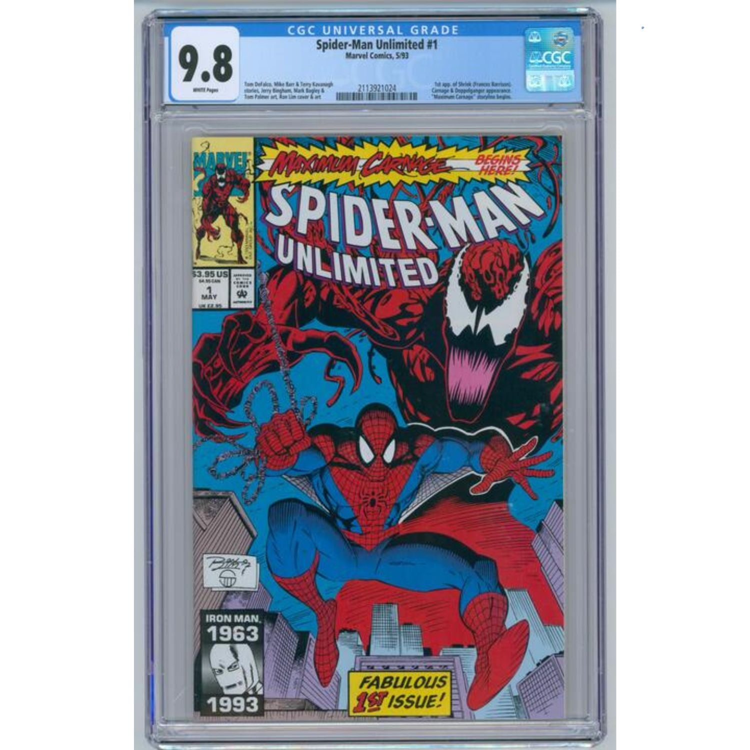 Spider-Man Unlimited: #1 [ Ron Lim CGC 9.8] 1993 Comics Marvel Comics