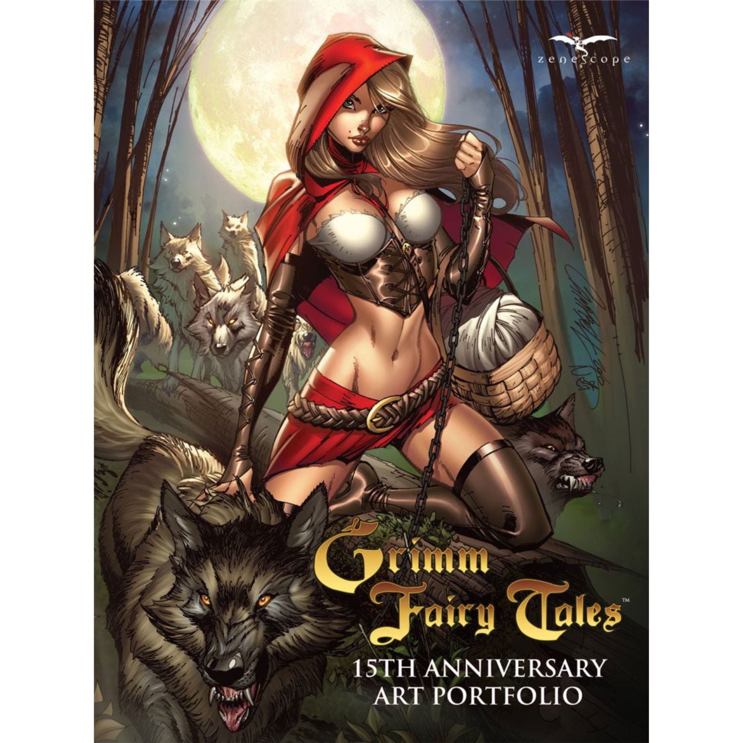 Grimm Fairy Tales 15th Anniversary Art Portfolio: [J Scott Campbell CVR B] 2020 Comics Zenescope