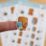 Milk Mocha Bear: Groceries Planner Sticker Sheets Decorative Stickers Milk Mocha Bear