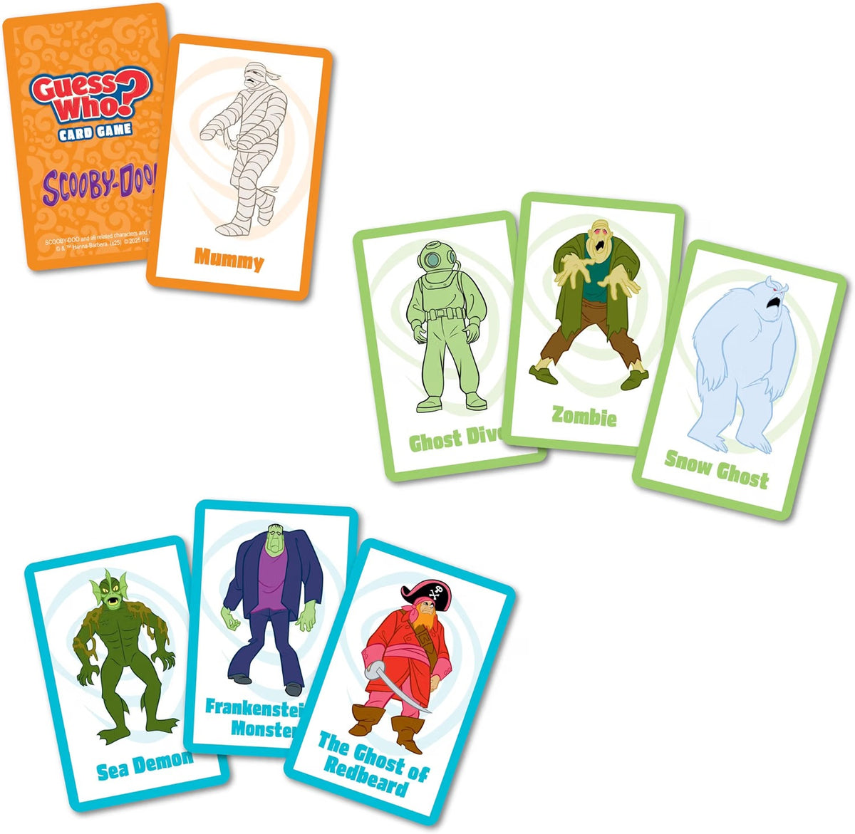 Guess Who? Card Game Scooby-Doo [Board Game, 2 Players] Board Game OPGames