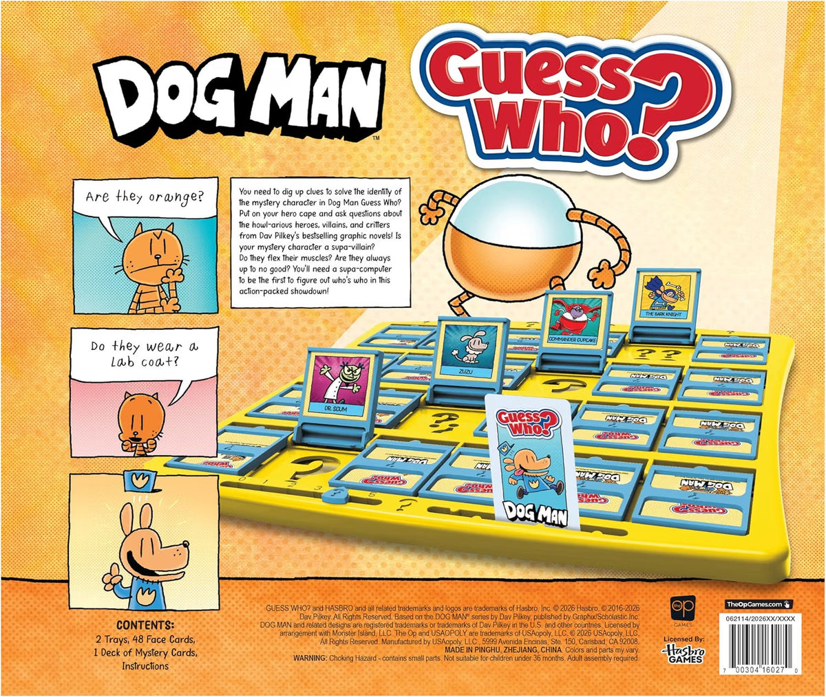 Guess Who? Dog Man [Board Game, 2 Players] Board Game OPGames