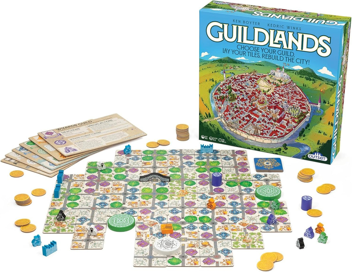 Guildlands [Board Game, 1-4 Players] Board Game Outset Media