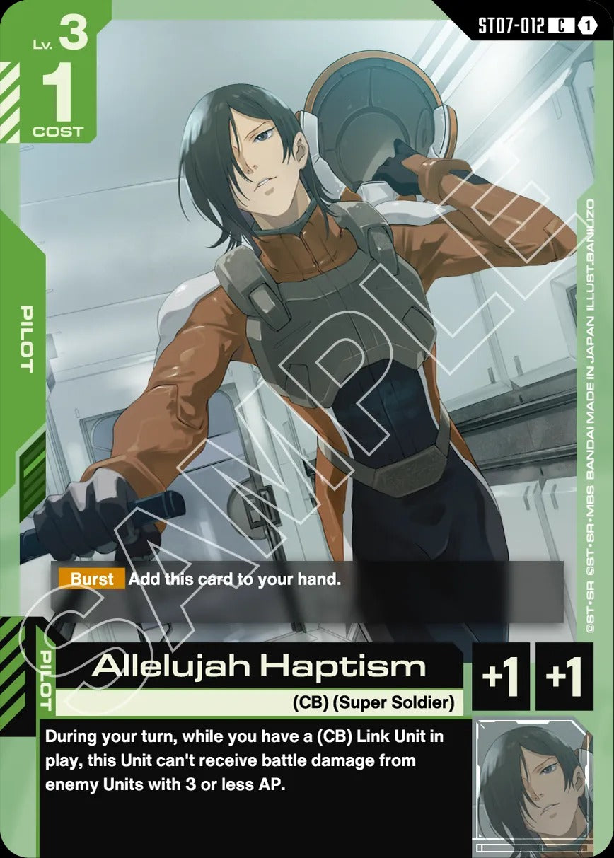 Gundam CG: Celestrial Drive Starter Deck [ST-07] Card Game Bandai Namco