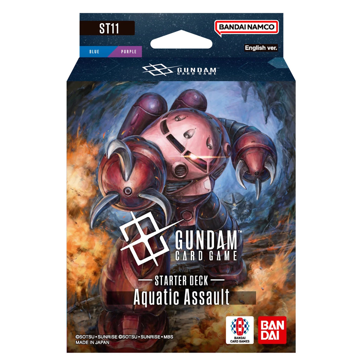 Gundam CG: Starter Deck - Aquatic Assault [ST-11] Card Game Bandai Namco