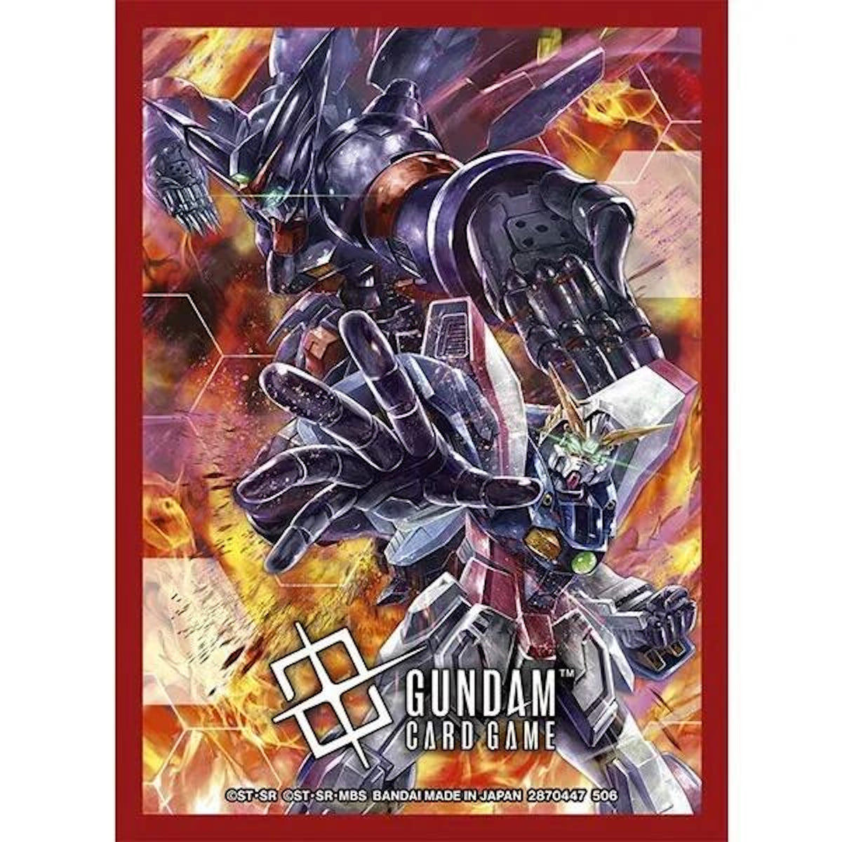 Gundam CG: Official Card Sleeve 02 - Shining Gundam vs Master Gundam (70 Count) Card Game Accessories Bandai Namco