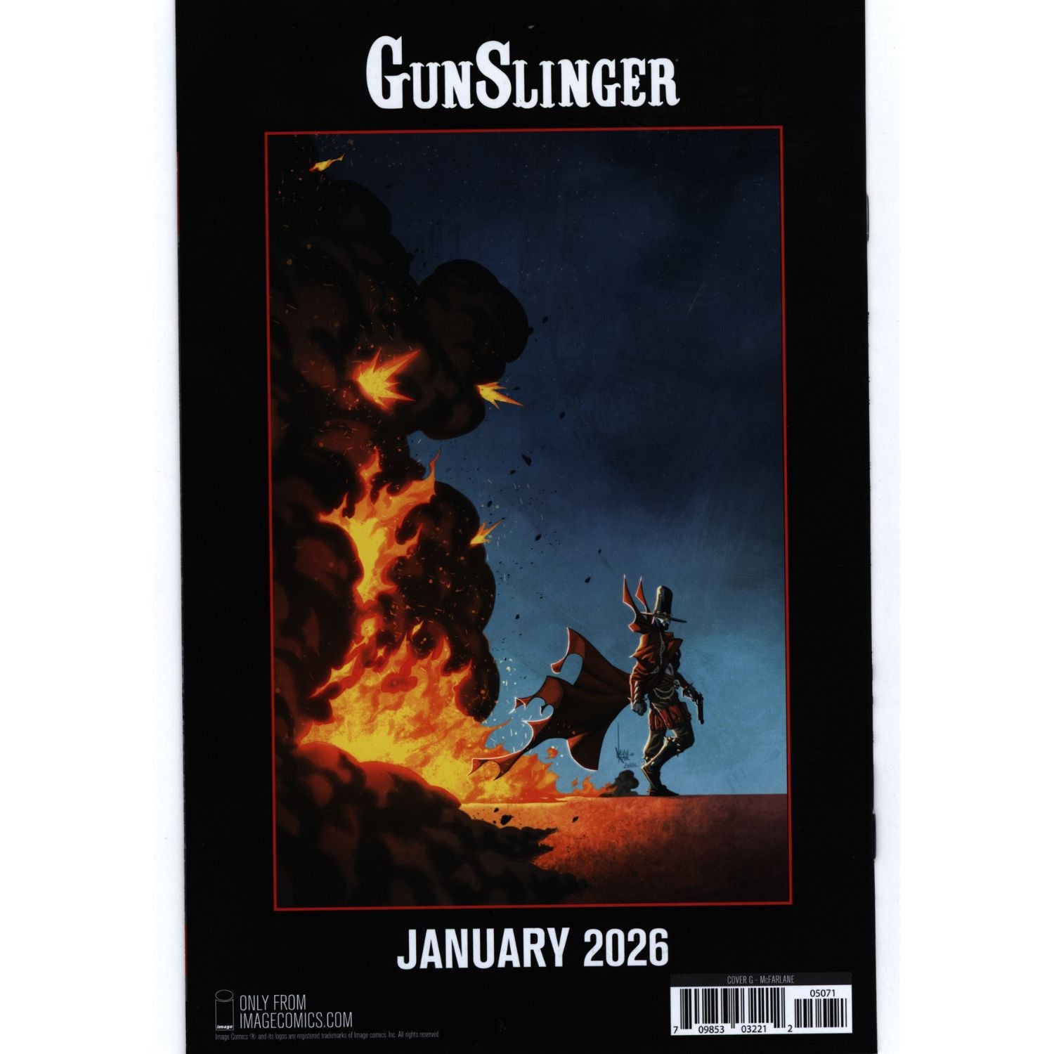 Gunslinger Spawn: #50 [Todd McFarlane Signed Blue CVR G - 1:250] 2021 Comics Image Comics
