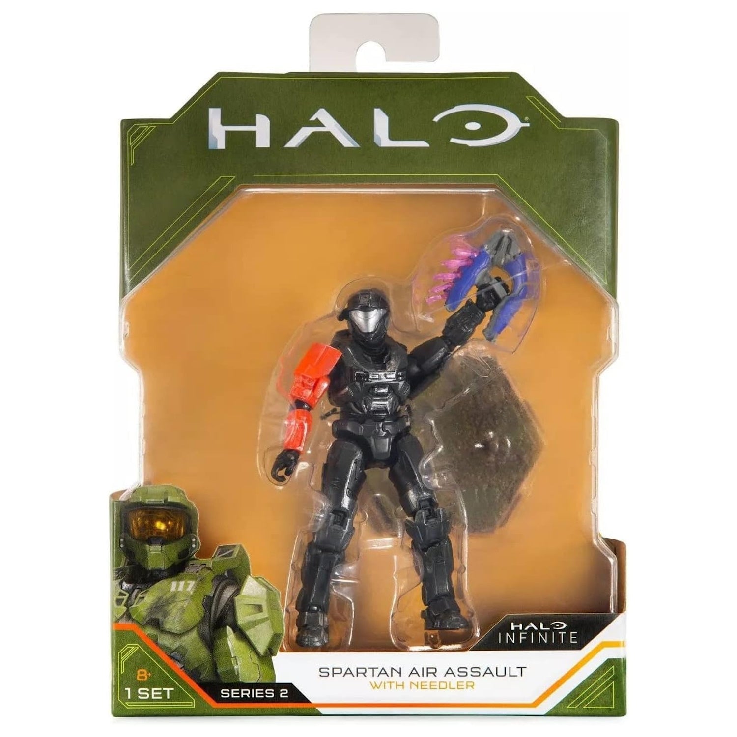 Halo Infinite: Spartan Air Assault with Needler - 4" Action Figure Toys & Games Jazwares