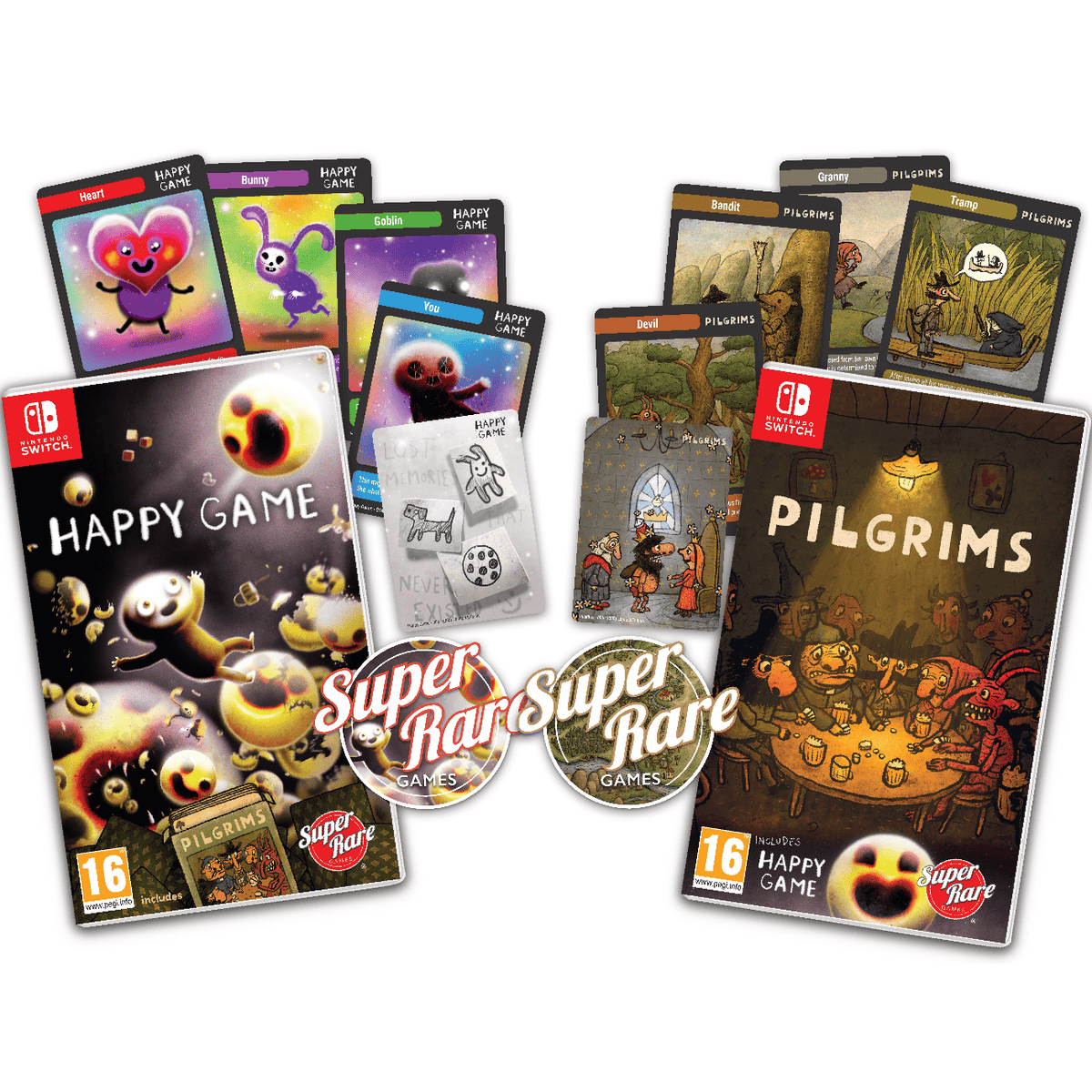 Happy Game and Pilgrims Bundle [Nintendo Switch] Nintendo Switch Video Game Super Rare Games   