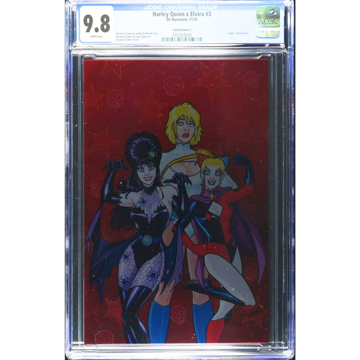 Harley Quinn X Elvira: #3 [Amanda Conner CGC 9.8 Red Metal CVR E] 2025