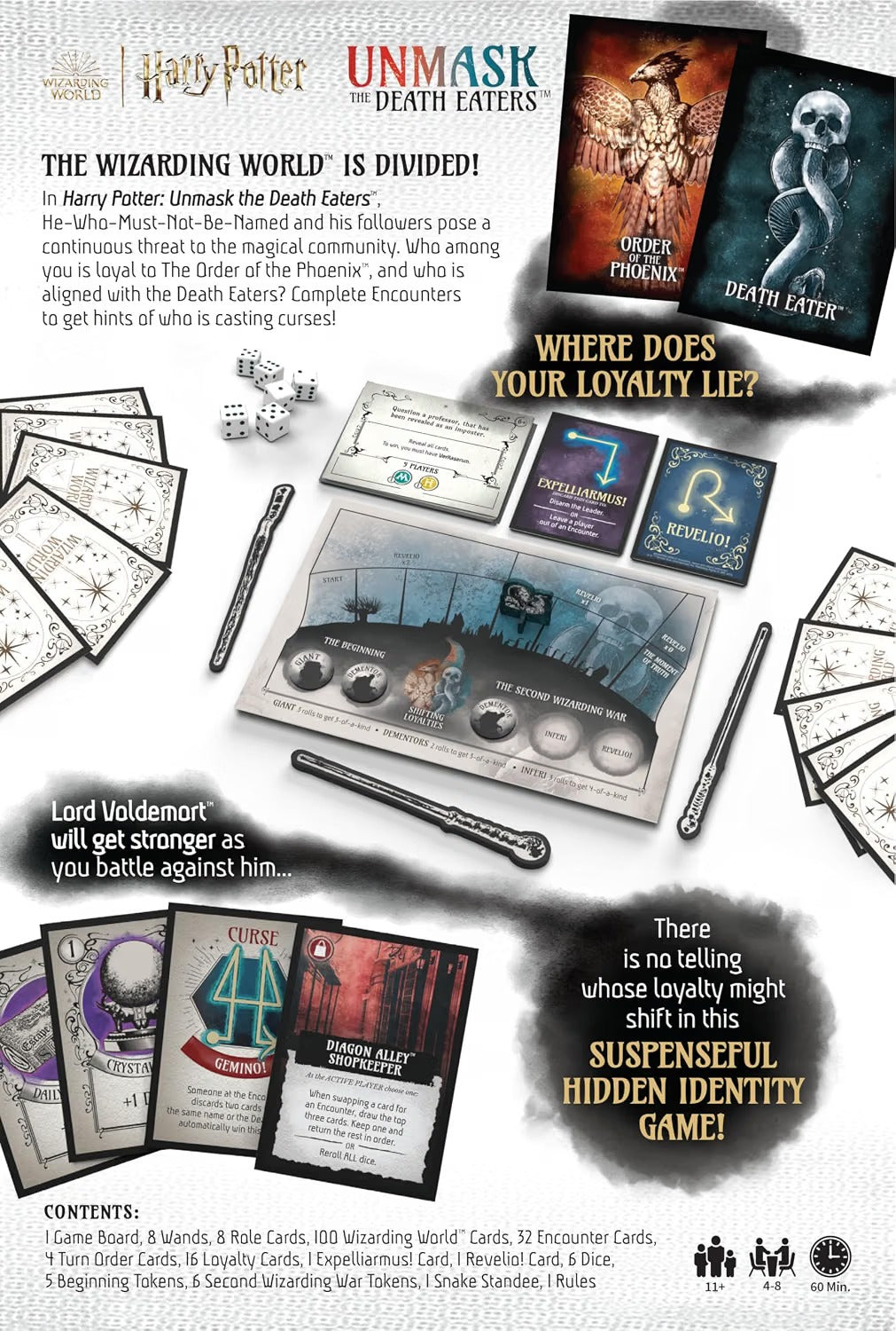 Harry Potter: Unmask The Death Eaters [Board Game, 2-8 Players] Board Game OPGames