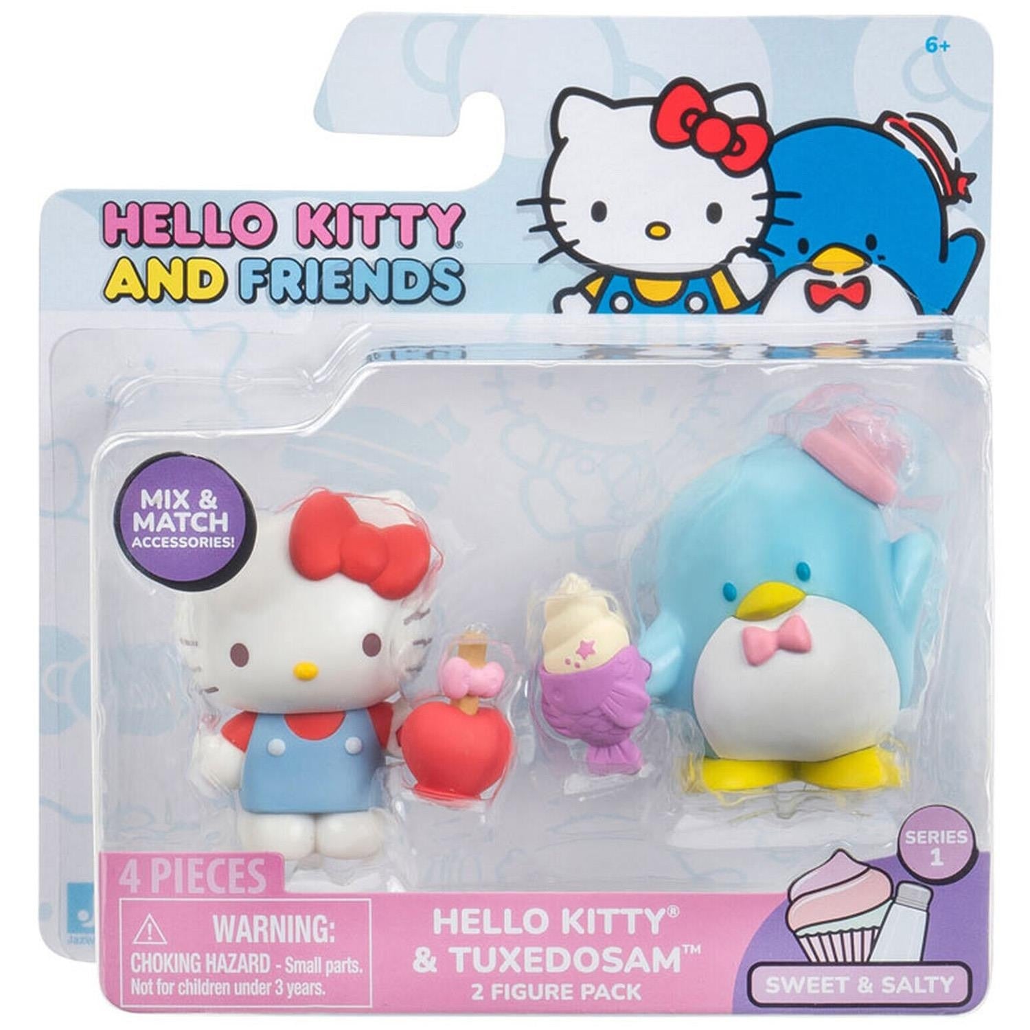 Hello Kitty and Friends: Sweet and Salty Series 1 - Hello Kitty and Tuxedosam 2 Pack Figure Toys & Games Jazwares