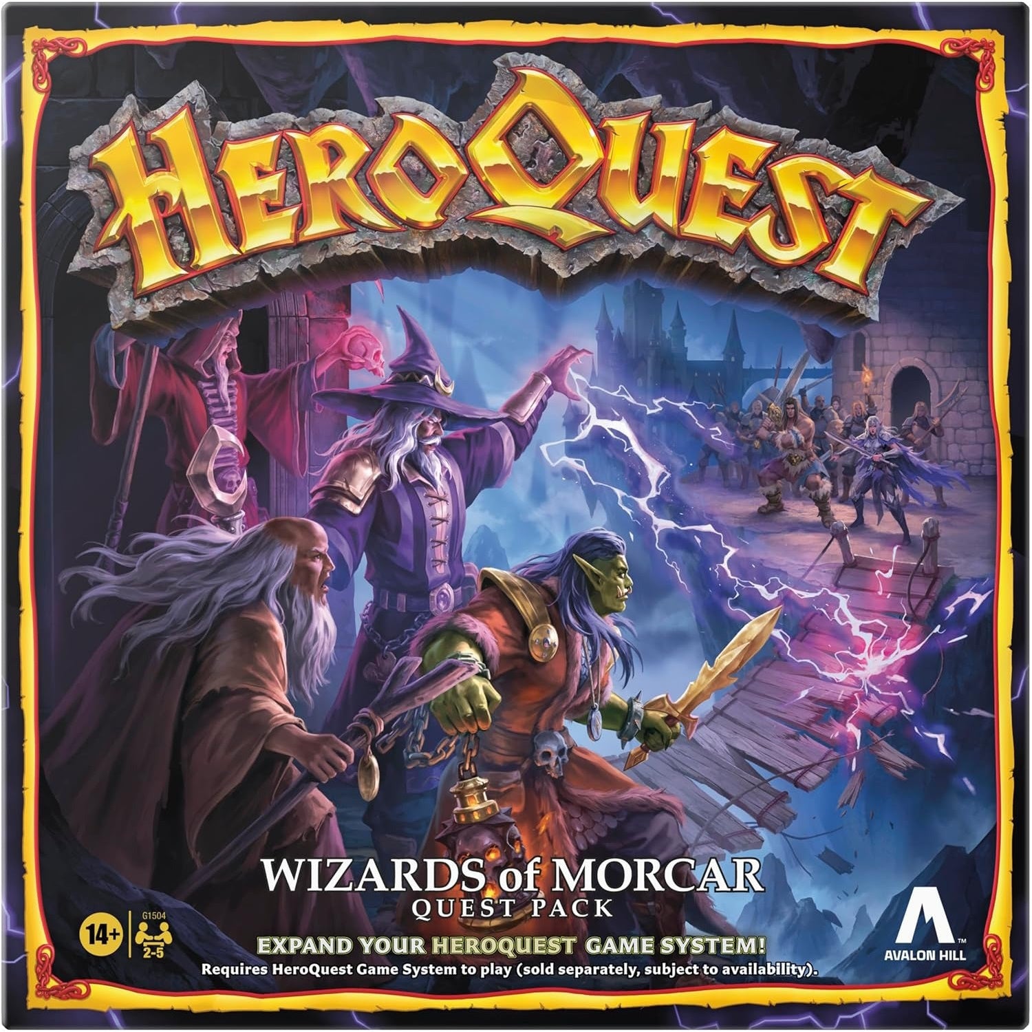 Hero Quest: Wizards of Morcar Quest Pack [Board Game, 2-5 Players] Board Game Avalon Hill