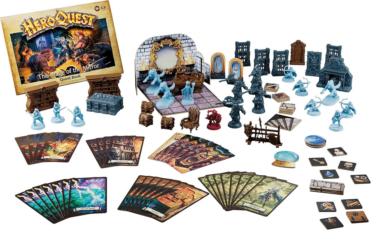 Heroquest: Mage of the Mirrior Quest Pack [Board Game, 2-5 Players] Board Game Hasbro