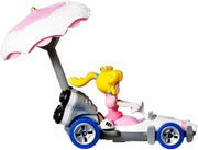 Hot Wheels Mario Kart: Princess Peach in B-Dasher Kart with Parasol Glider Toys & Games Mattel