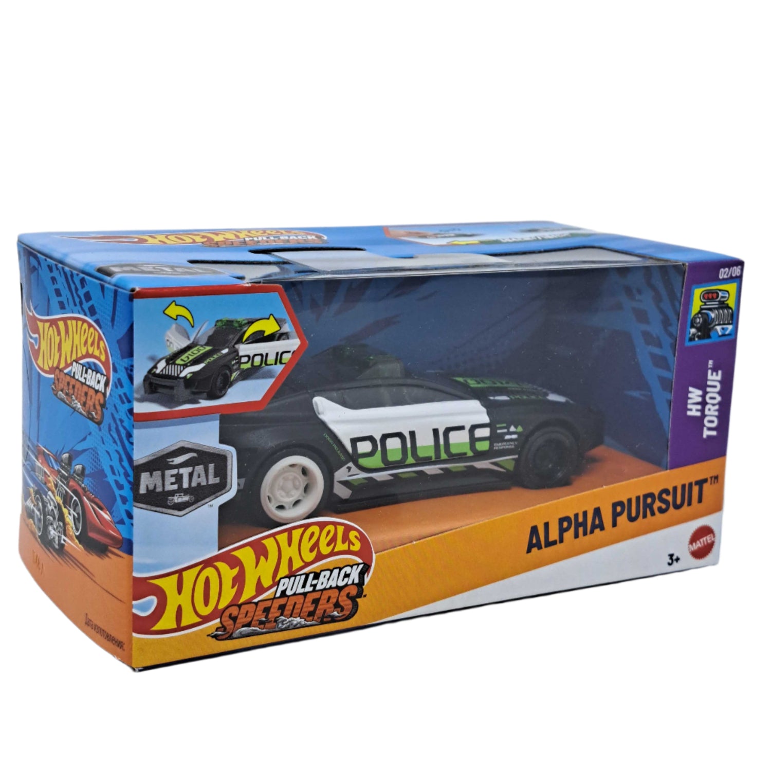 Hot Wheels: Pull-Back Speeders [Alpha Pursuit] Toys & Games Mattel