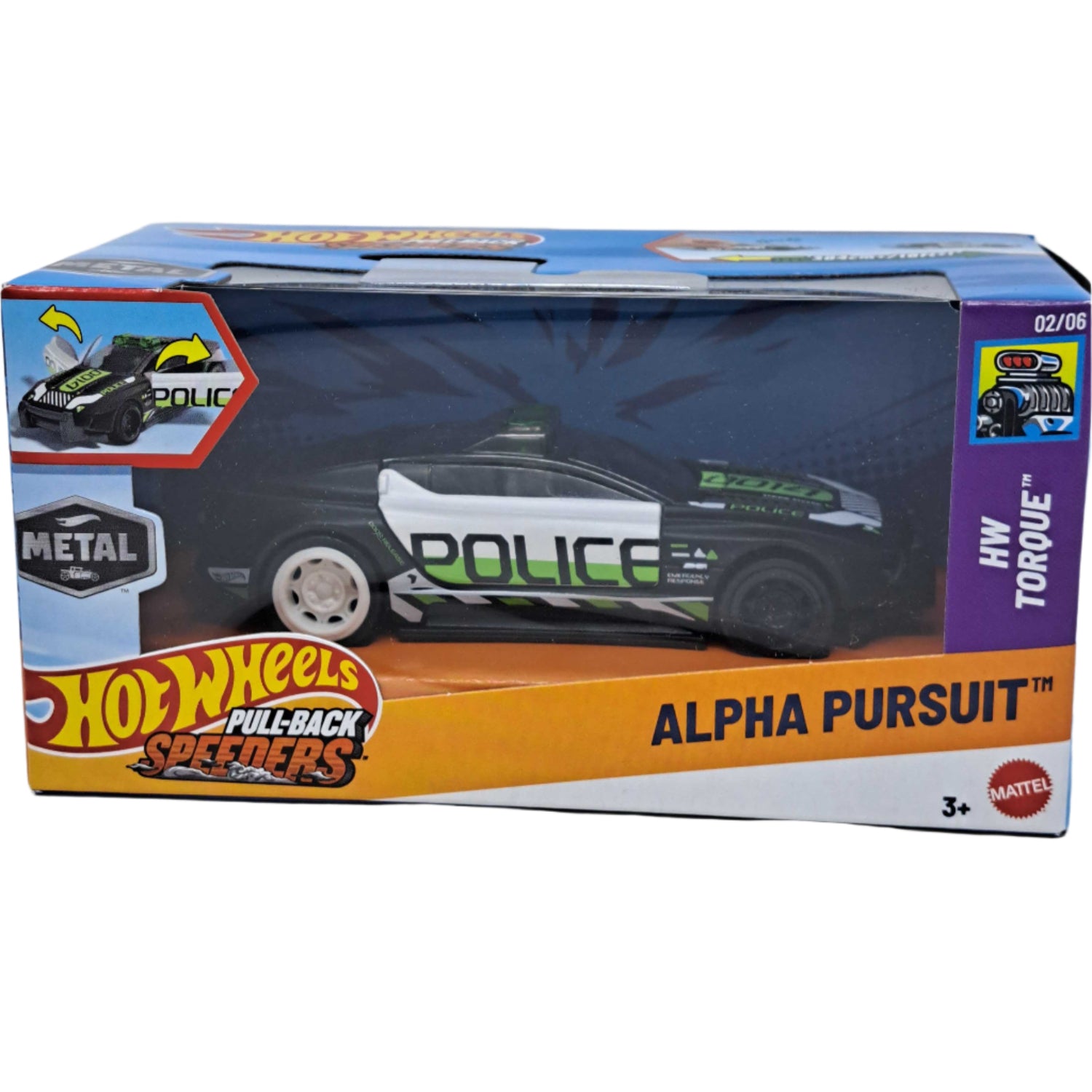 Hot Wheels: Pull-Back Speeders [Alpha Pursuit] Toys & Games Mattel