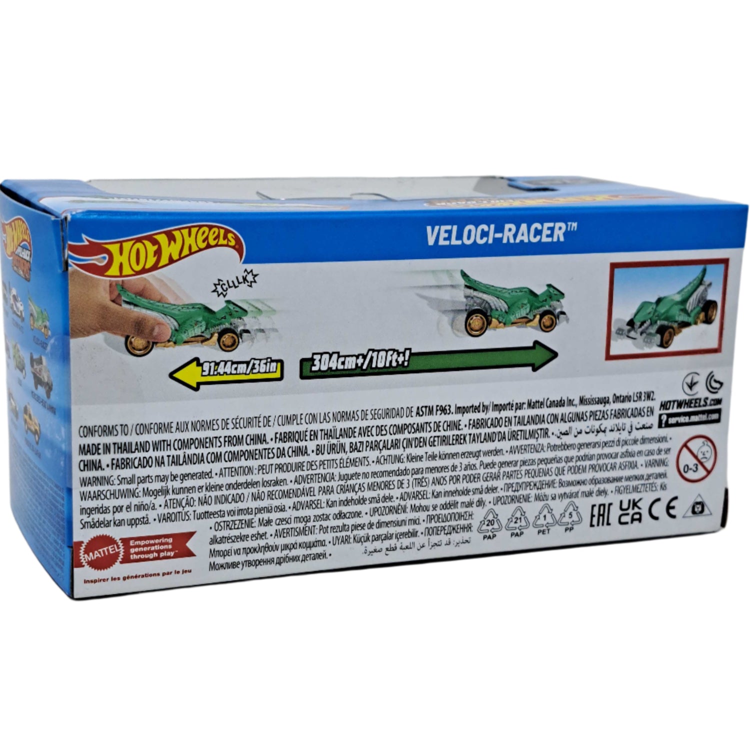 Hot Wheels: Pull-Back Speeders [Veloci-Racer] Toys & Games Mattel