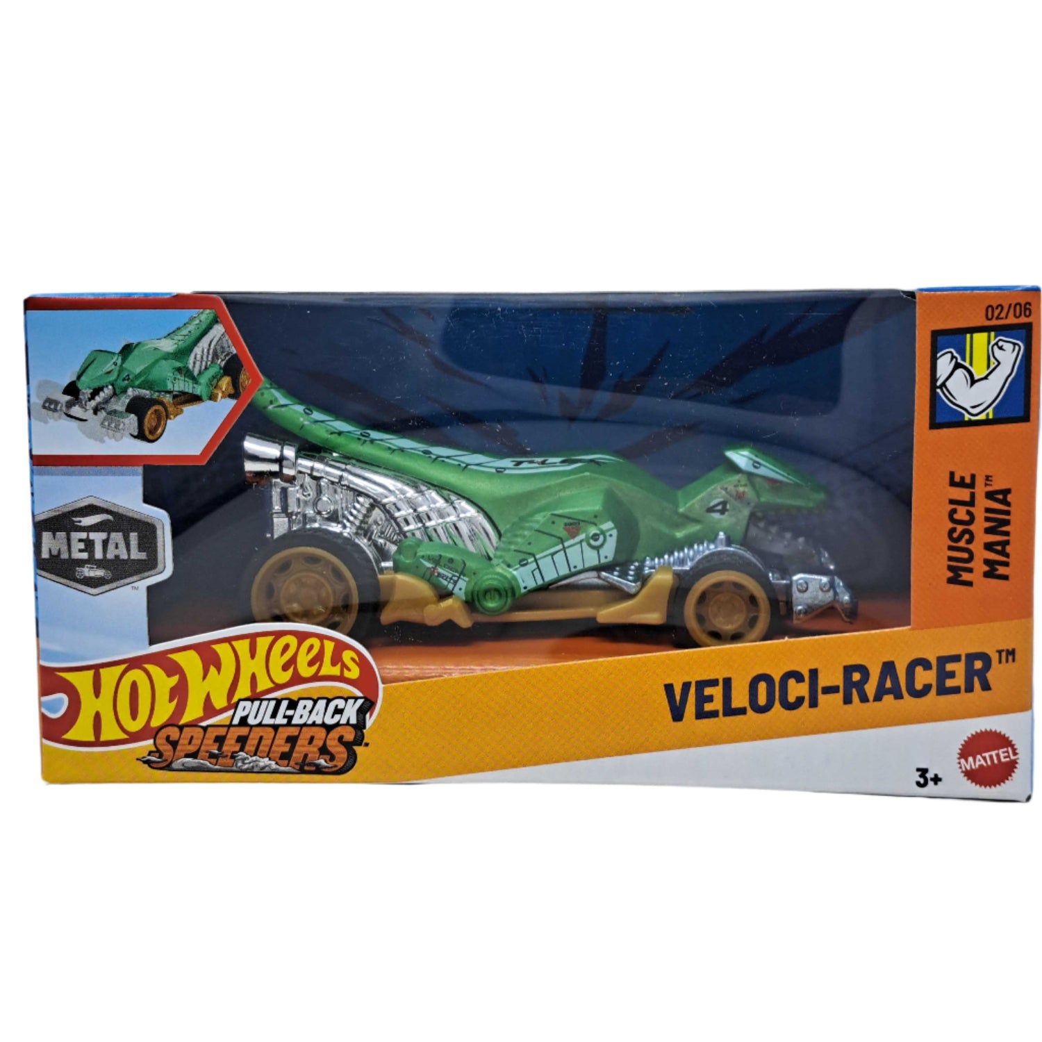 Hot Wheels: Pull-Back Speeders [Veloci-Racer] Toys & Games Mattel