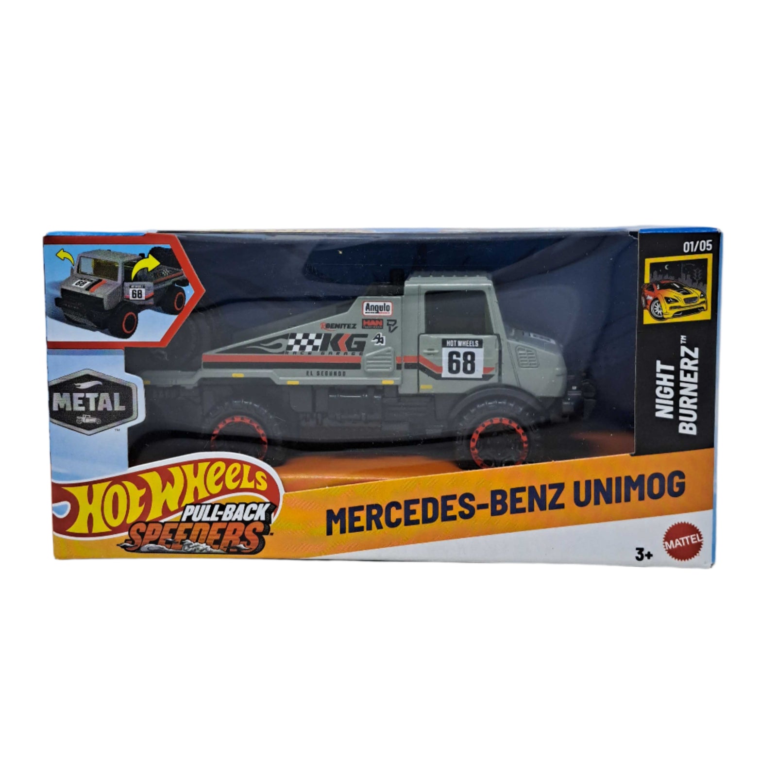 Hot Wheels: Pull-Back Speeders [Mercedes-Benz Unimog] Toys & Games Mattel