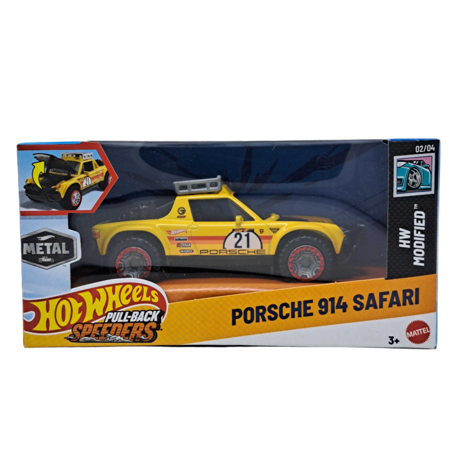 Hot Wheels: Pull-Back Speeders [Porsche 914 Safari] Toys & Games Mattel