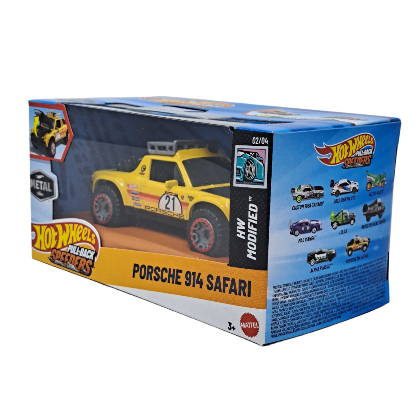 Hot Wheels: Pull-Back Speeders [Porsche 914 Safari] Toys & Games Mattel