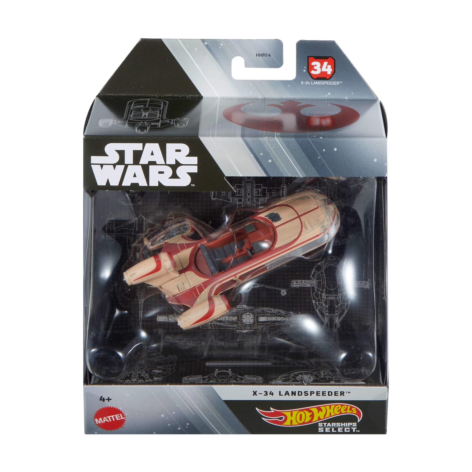 Hot Wheels: Premium Star Wars Collector Starships Select - X-34 Landspeeder Toys & Games Mattel