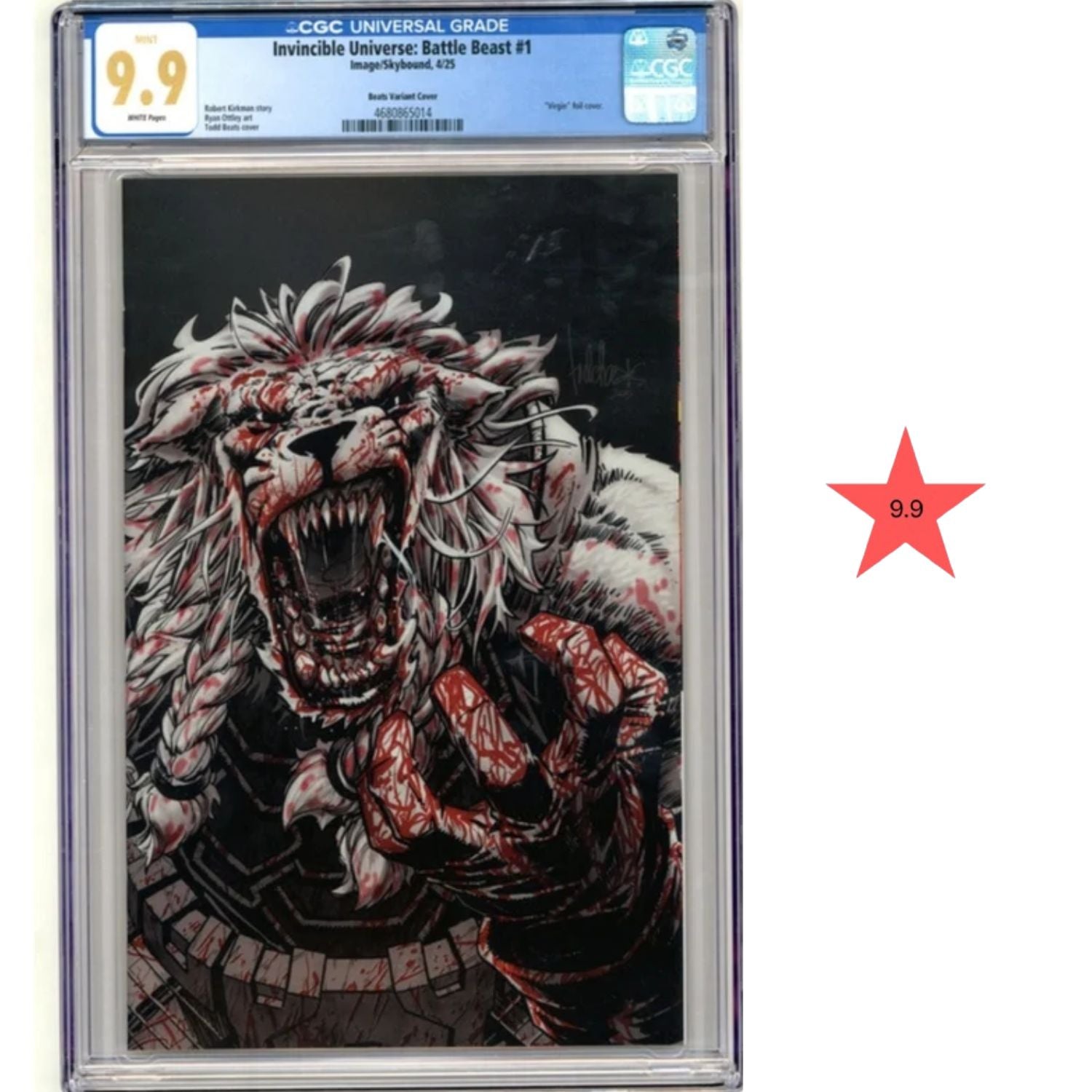Invincible Universe Battle Beast: #1 [CGC 9.9 Todd Beats Exclusive] 2025 Comics Image Comics