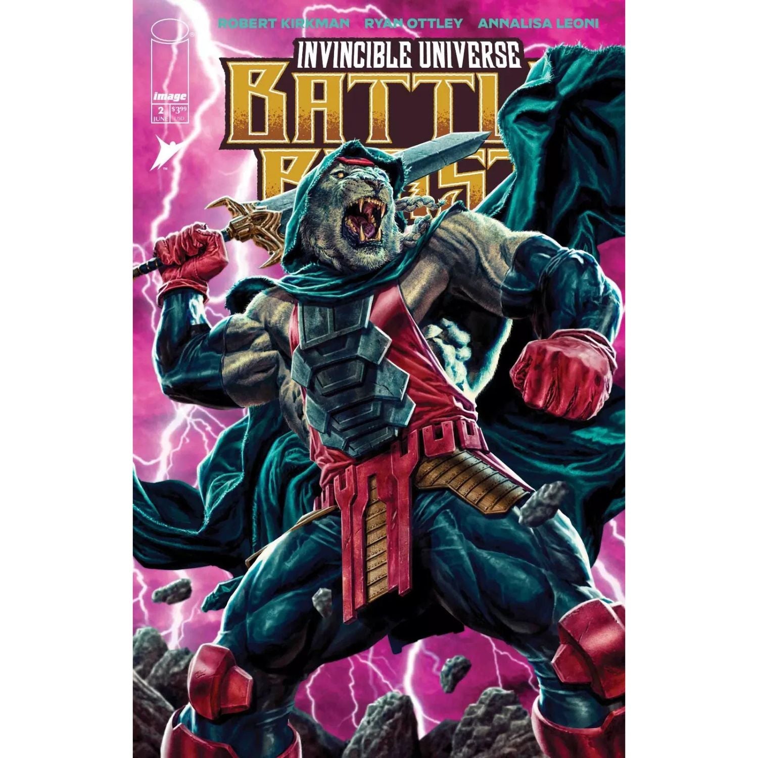 Invincible Universe Battle Beast: #2 [Lee Bermejo CVR F - 1:100] 2025 Comics Image Comics