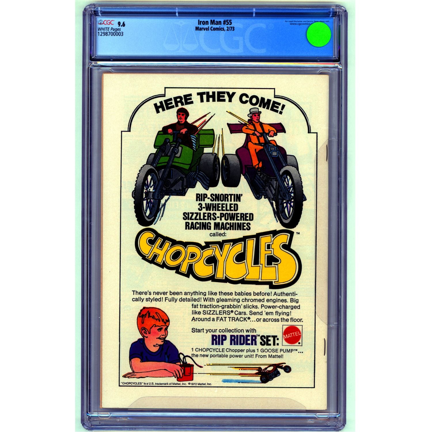 Iron Man: #55 [Jim Starlin CGC 9.6] 1968 Comics Marvel Comics