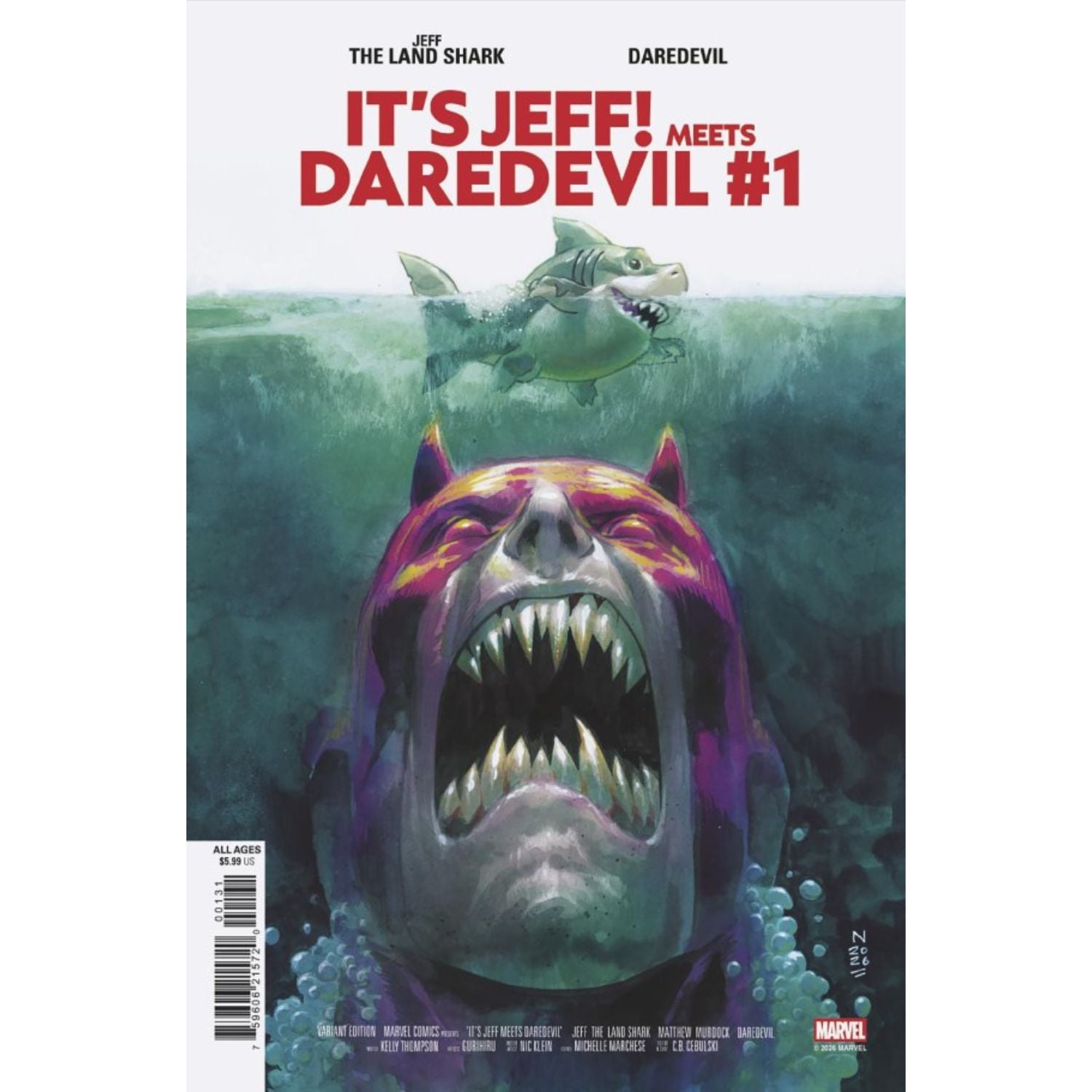 It's Jeff Meets Daredevil: #1 [Nic Klein CVR C] 2026 Comics Marvel Comics