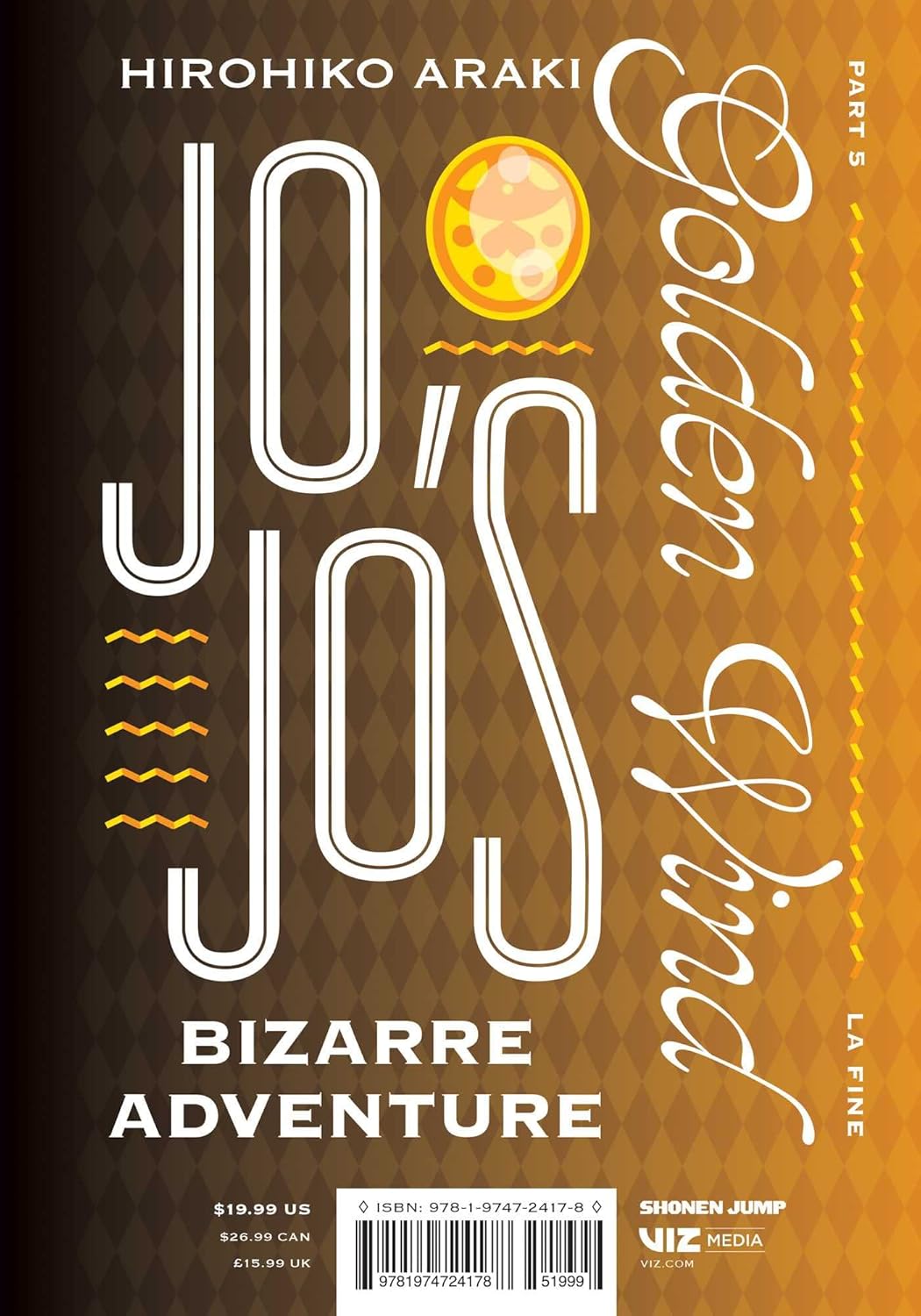 JoJo's Bizarre Adventure: Part 5 Golden Wind Volume 9 Manga Viz Media