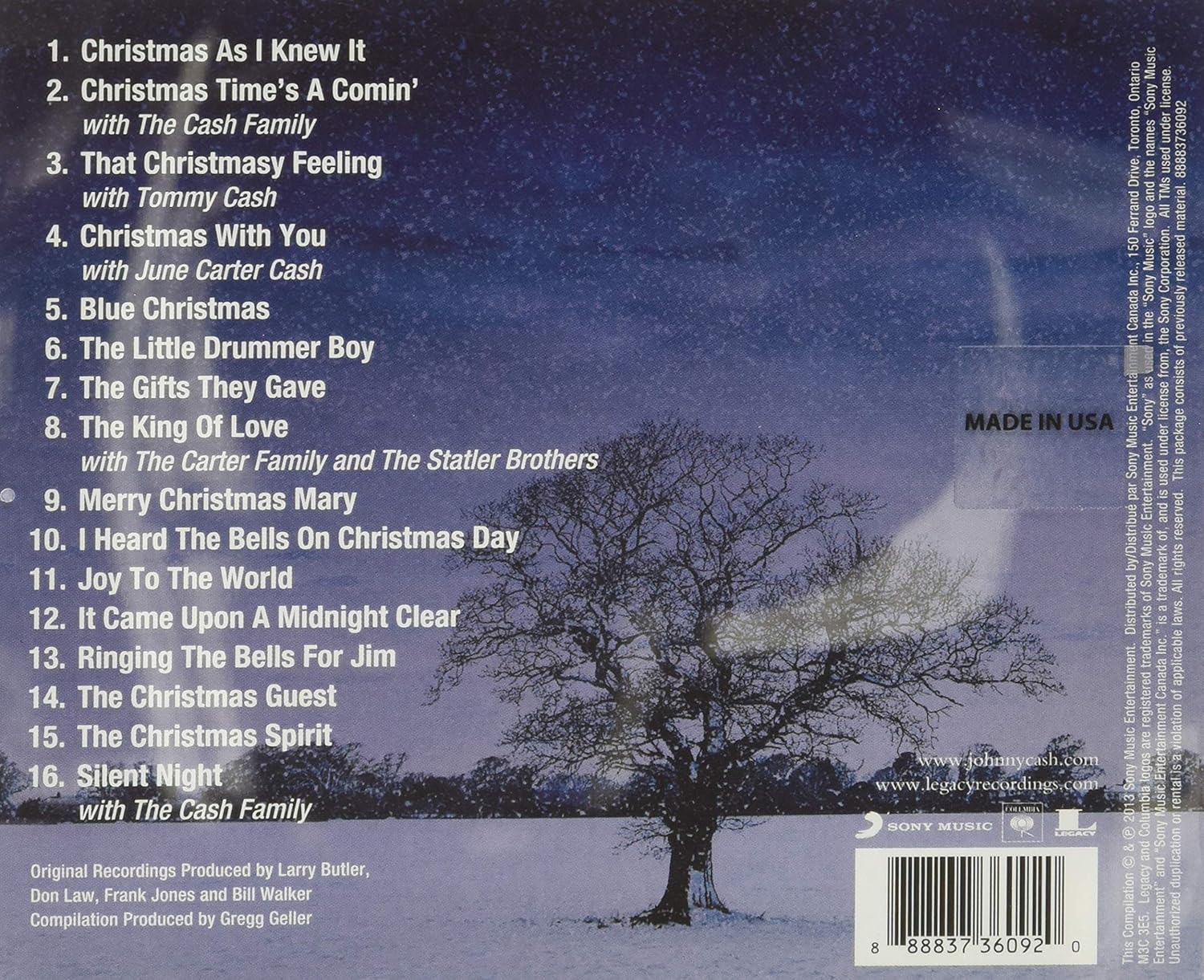 Johnny Cash: The Classic Christmas Album [Audio CD] Audio CD/Vinyl Legacy