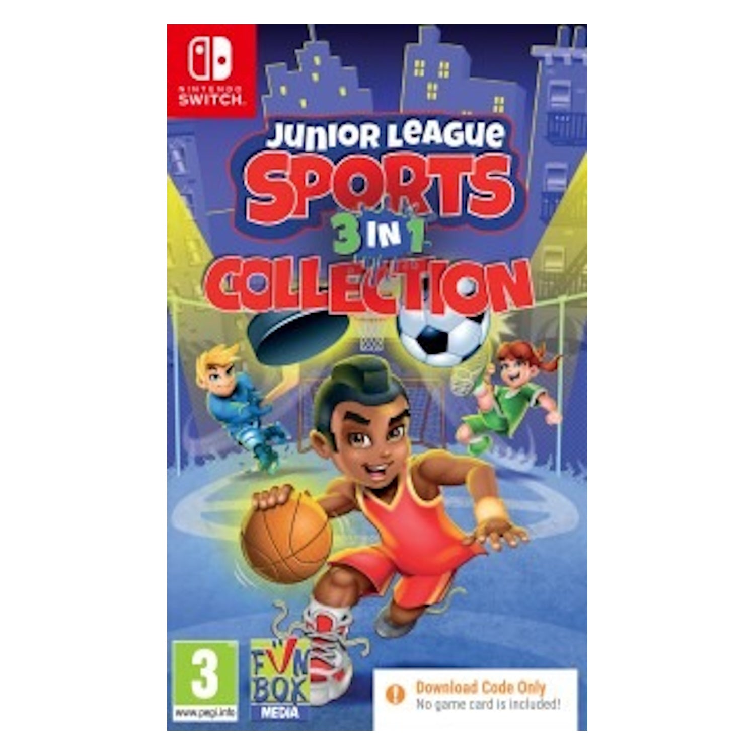 Junior League Sports: 3-in-1 Collection - DLC Code only [Nintendo Switch] Nintendo Switch Video Game Fun Box