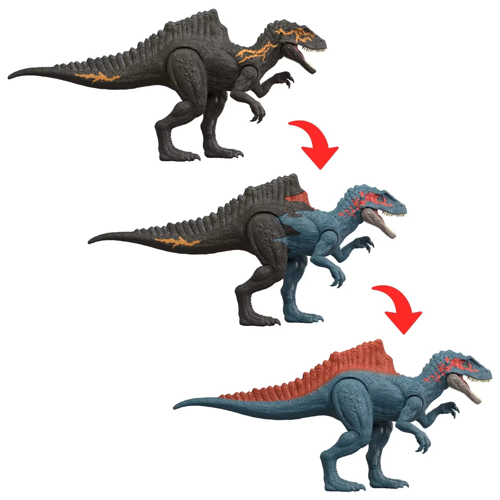 Jurassic World: Dino Reveal Deluxe - Orkoraptor Toys & Games Mattel