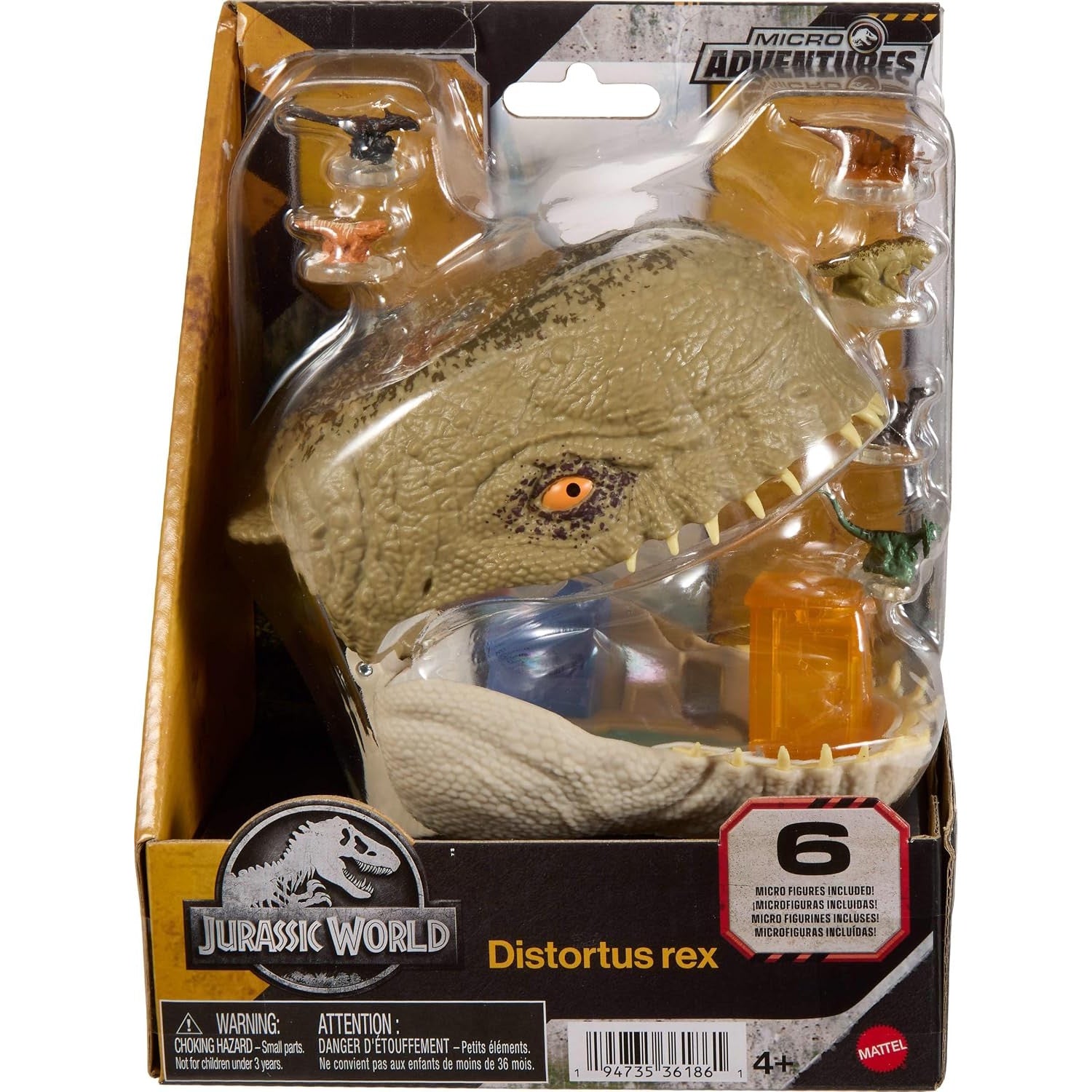 Jurassic World Micro Adventures: Distortus rex Toys & Games Mattel