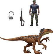 Jurassic World Rebirth: Duncan Kincaid and Velociraptor Toys & Games Mattel