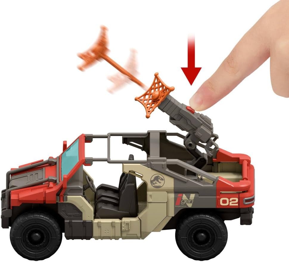Jurassic World Rebirth: Launch N Battle - Vehicle Set Toys & Games Mattel